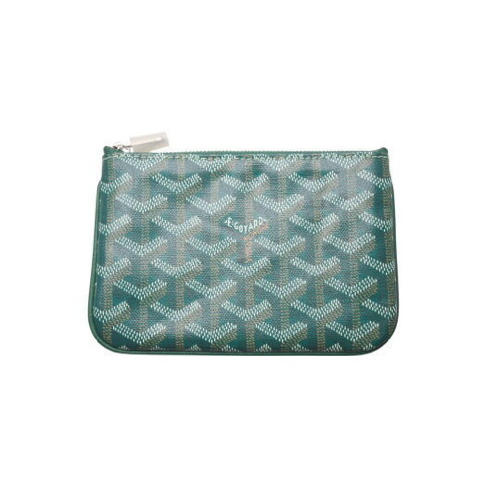 Goyard Senna Pouch green leather